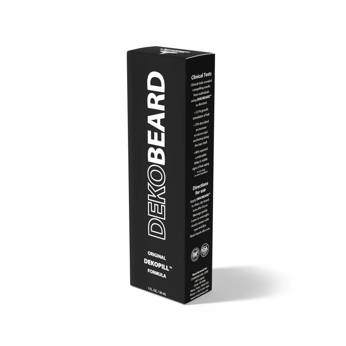 Intensyvi barzdos ir ūsų priežiūros priemonė DekoBeard™, 30 ml Intensyvi barzdos ir ūsų priežiūros priemonė DekoBeard™, 30 ml