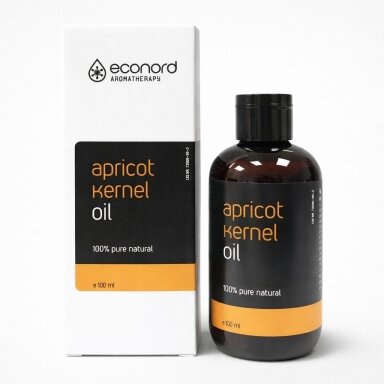 Abrikosų kauliukų aliejus Econord, 100ml Abrikosų kauliukų aliejus Econord, 100ml