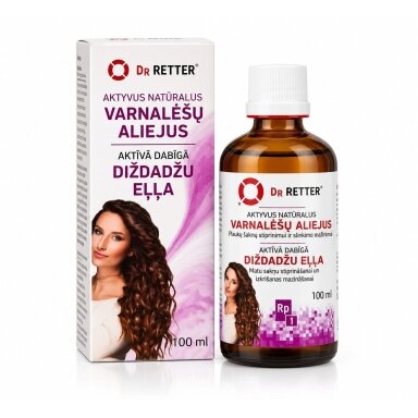 Aktyvus natūralus varnalėšų aliejus Dr Retter, 100 ml Aktyvus natūralus varnalėšų aliejus Dr Retter, 100 ml