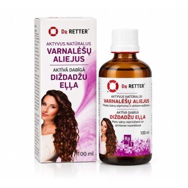 Aktyvus natūralus varnalėšų aliejus Dr Retter, 100 ml