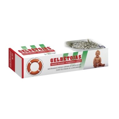 Kūno kremas su sidabro koloidais ir pieno lipidais Gelbėtojas®, 50g. Kūno kremas su sidabro koloidais ir pieno lipidais Gelbėtojas®, 50g.