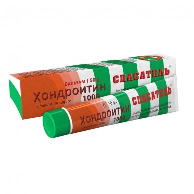 Balzamas kūnui Chondroitinas 1000 Gelbėtojas®, 50g. Balzamas kūnui Chondroitinas 1000 Gelbėtojas®, 50g.