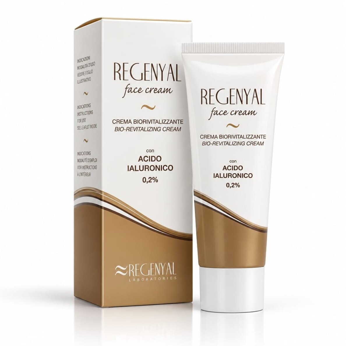 Biorevitalizing face cream with hyaluronic acid 0.2% Regenyal, 50ml Biorevitalizing face cream with hyaluronic acid 0.2% Regenyal, 50ml