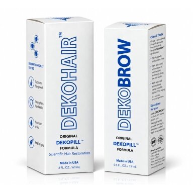 Charismo intensyvios priežiūros rinkinys: DekoHair™, 60 ml + 10% nuolaida DekoBrow™, 15 ml Charismo intensyvios priežiūros rinkinys: DekoHair™, 60 ml + 10% nuolaida DekoBrow™, 15 ml