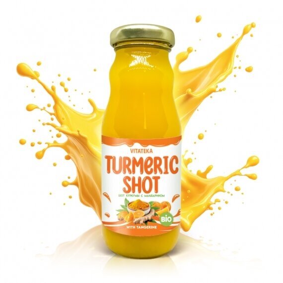 Ciberžolės šotas su mandarinais, 200 ml