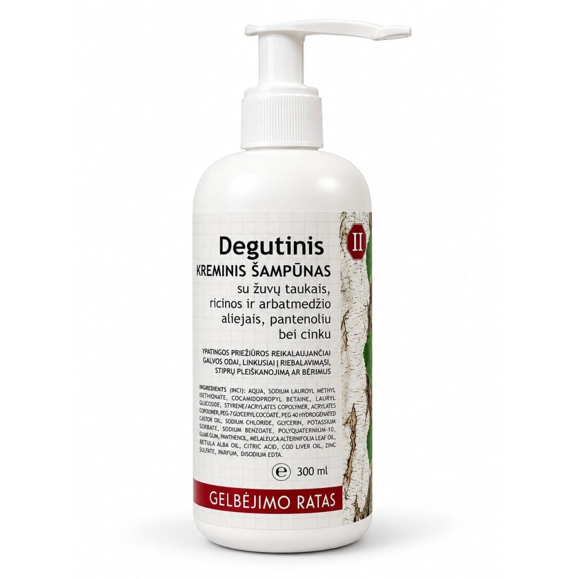 Degutinis kreminis šampūnas Gelbėjimo ratas®, 300ml Degutinis kreminis šampūnas Gelbėjimo ratas®, 300ml