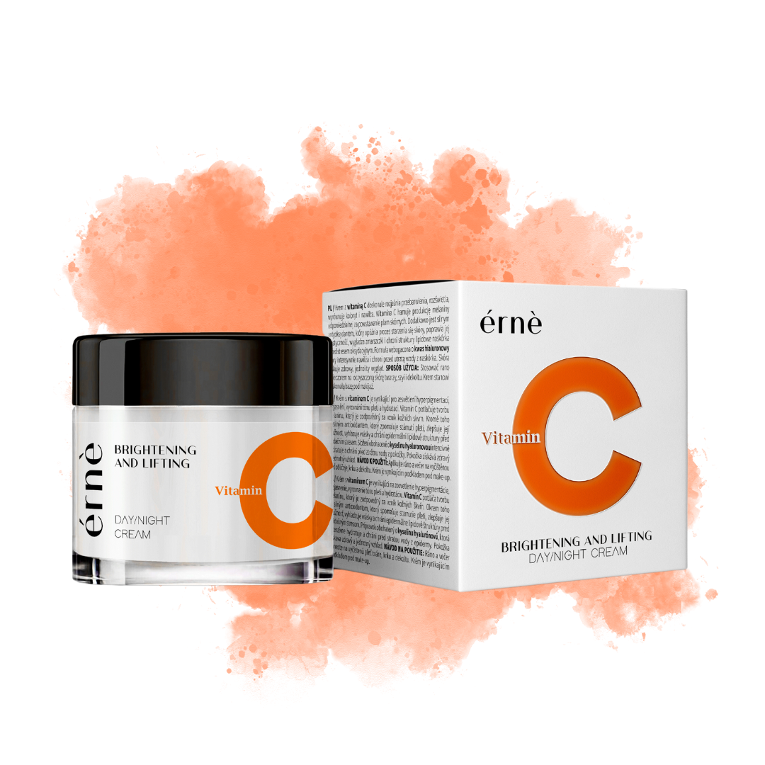 Šviesinantis, stangrinamasis veido kremas ERNE su vitaminu C, 50ml 1 Šviesinantis, stangrinamasis veido kremas ERNE su vitaminu C, 50ml 1