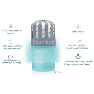 Drėgmės sugėriklis HumiStop 280g, 18m² (45m3) Drėgmės sugėriklis HumiStop 280g, 18m² (45m3)