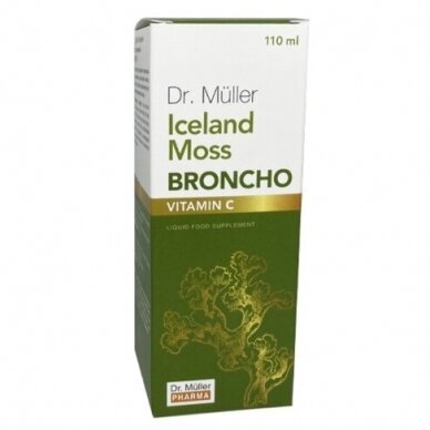 Dr. Müller Islandinė kerpena su Vitaminu C BRONCHO, 110ml Dr. Müller Islandinė kerpena su Vitaminu C BRONCHO, 110ml