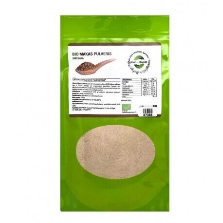 Ekologiški Peruvinės pipirnės (Maca) šaknies milteliai, 100 g Ekologiški Peruvinės pipirnės (Maca) šaknies milteliai, 100 g