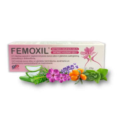 Femoxil intymios higienos gelis, 25g Femoxil intymios higienos gelis, 25g