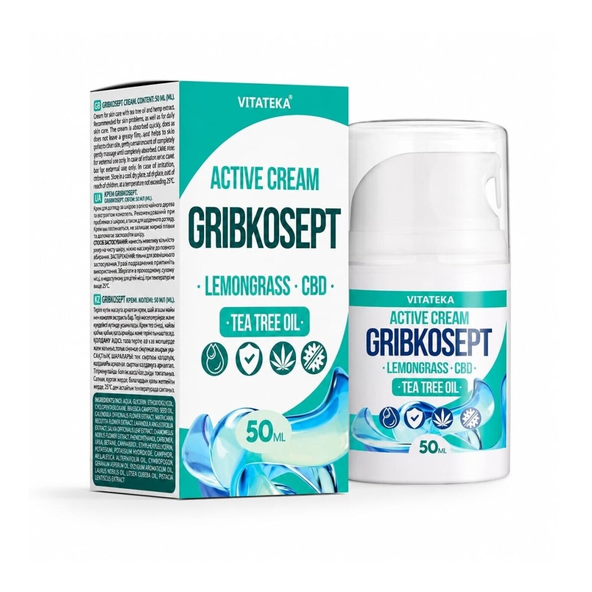Gribkosept kremas Vitateka, 50 ml