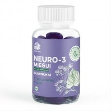 Guminukai su melatoninu NEURO-3 MIEGUI, 60 guminukų