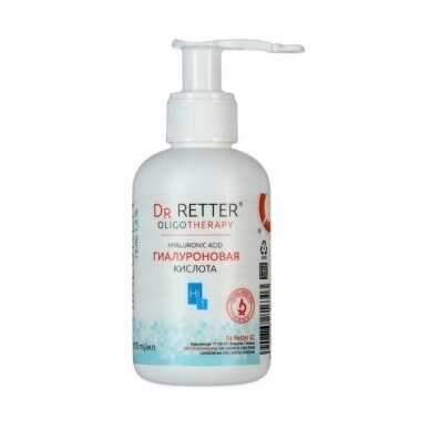 Hialurono rūgšties 1,0% gelis veidui Dr.Retter®, 150ml 1 Hialurono rūgšties 1,0% gelis veidui Dr.Retter®, 150ml 1