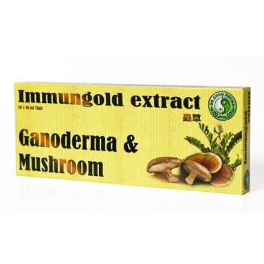 Immungold, Reishi ir Shiitake grybų ekstraktai Immungold, Reishi ir Shiitake grybų ekstraktai