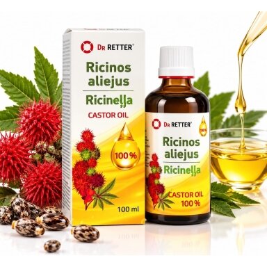 Kosmetinis RICINOS aliejus (Castor oil), 100ml Kosmetinis RICINOS aliejus (Castor oil), 100ml