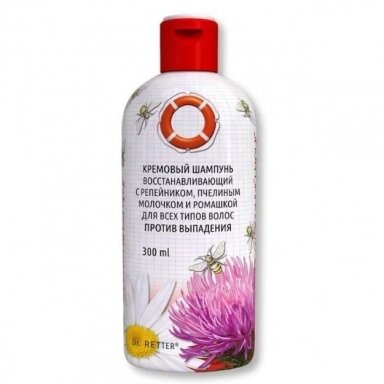 Kreminis atstatantis šampūnas nuo plaukų slinkimo, Gelbėjimo ratas®, 300ml Kreminis atstatantis šampūnas nuo plaukų slinkimo, Gelbėjimo ratas®, 300ml