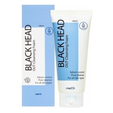 Kreminis putojantis prausiklis valantis inkštirus Black Head MedB, 180ml 2 Kreminis putojantis prausiklis valantis inkštirus Black Head MedB, 180ml 2