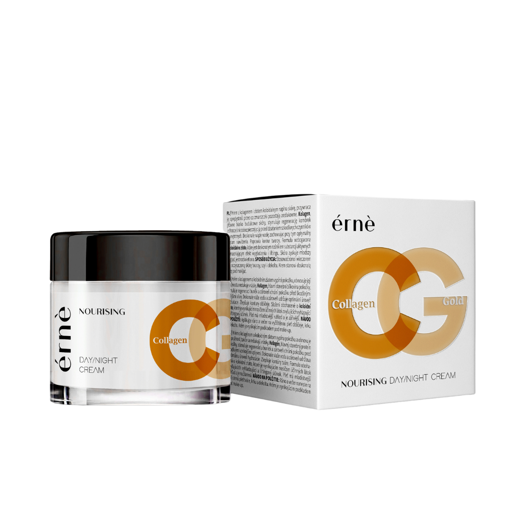 Maitinamasis veido kremas ERNE su kolagenu ir auksu, 50ml Maitinamasis veido kremas ERNE su kolagenu ir auksu, 50ml