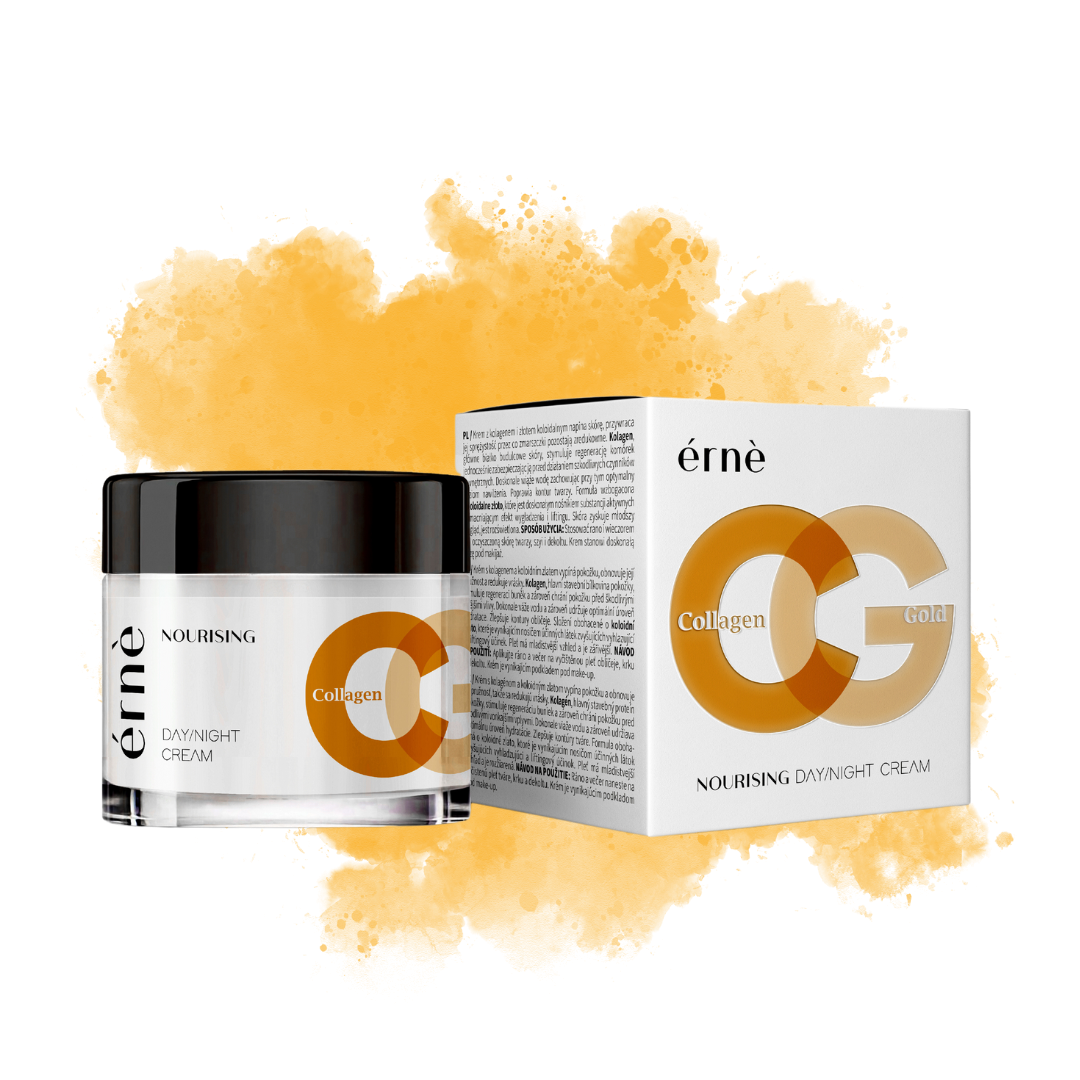 Maitinamasis veido kremas ERNE su kolagenu ir auksu, 50ml 1
