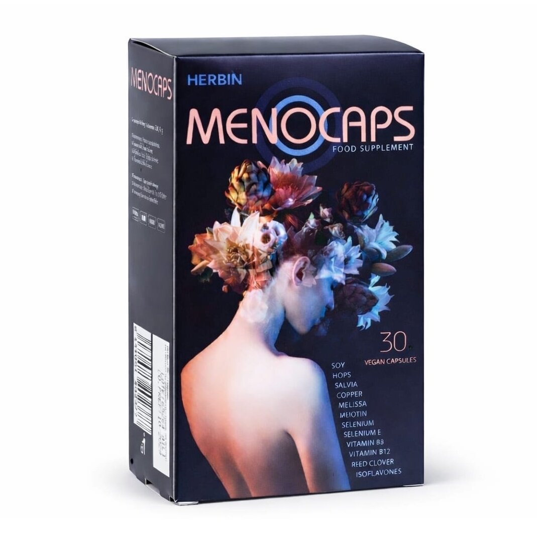 Menocaps Herbin, 30 veganiškų kapsulių Menocaps Herbin, 30 veganiškų kapsulių