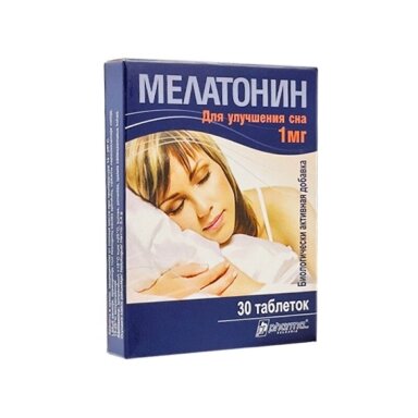 Melatoninas 1mg, tabletės 30 vnt. Melatoninas 1mg, tabletės 30 vnt.