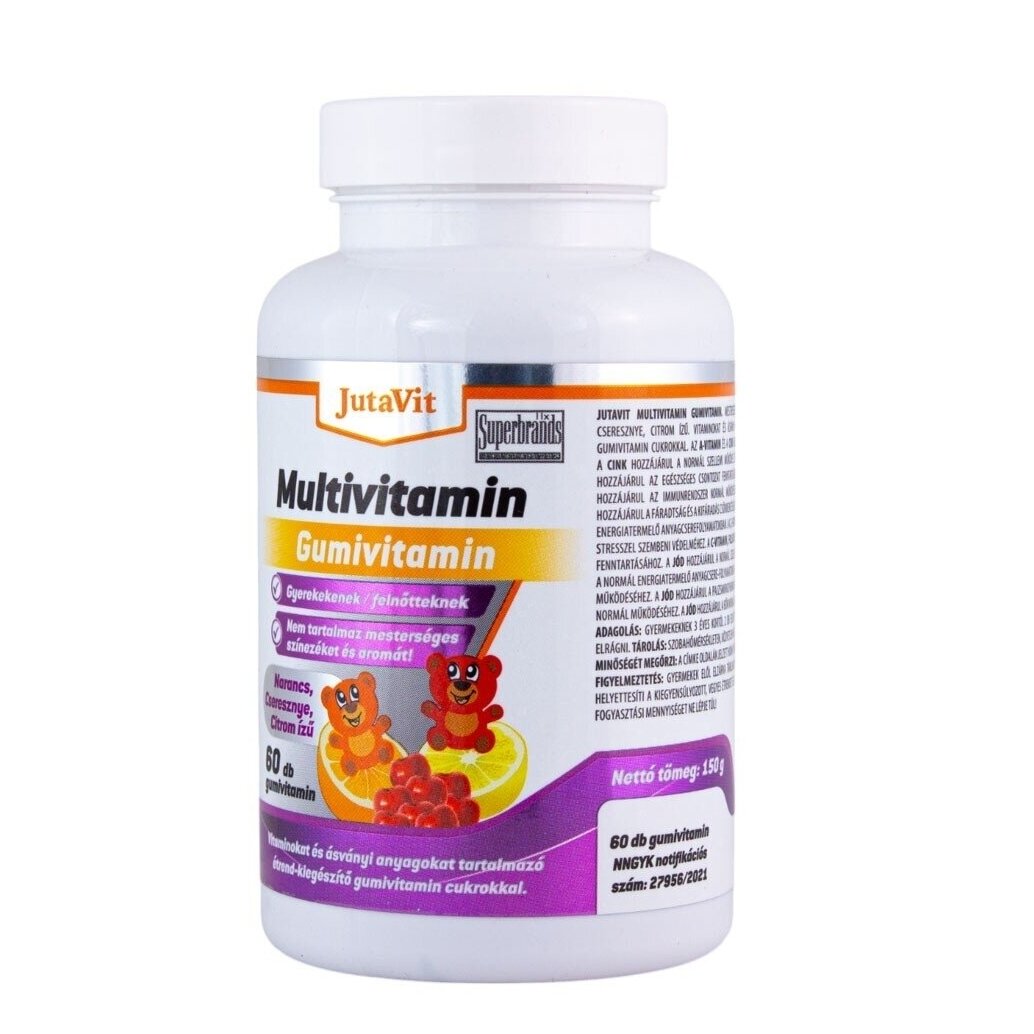 Multivitamin guminukai vaikams Jutavit, 60 guminukų Multivitamin guminukai vaikams Jutavit, 60 guminukų