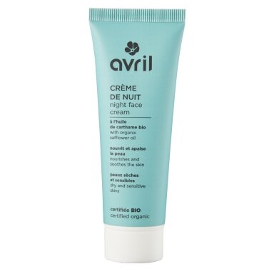 Naktinis veido kremas sausai ir jautriai odai Avril, 50ml Naktinis veido kremas sausai ir jautriai odai Avril, 50ml