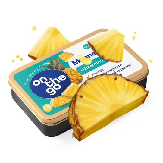 OnTheGo Magnis + Vitaminai B6 ir C, tabletės 1 OnTheGo Magnis + Vitaminai B6 ir C, tabletės 1