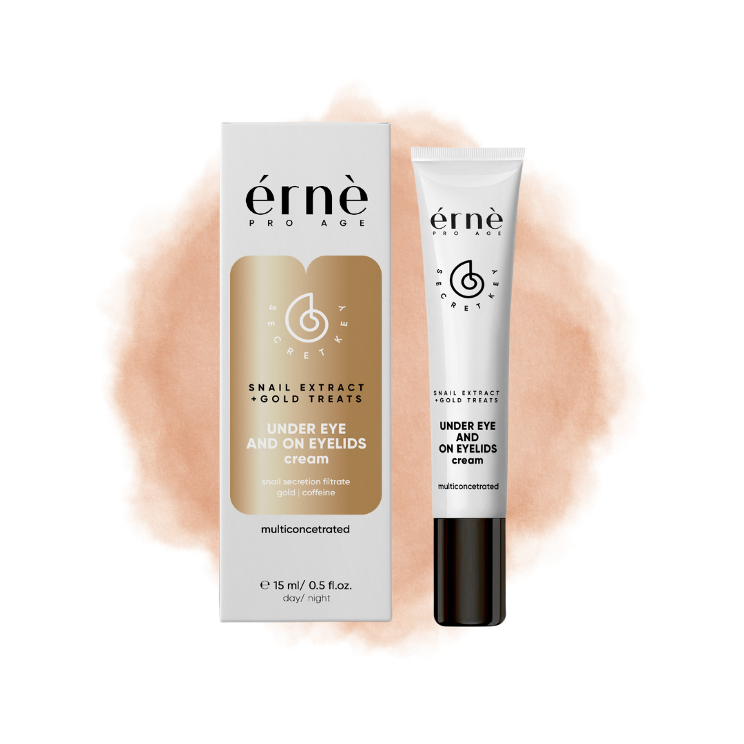 Paakių ir vokų kremas ERNE su sraigių mucinu SNAIL SECRETION FILTRATE + GOLD THREADS, 15 ml 1 Paakių ir vokų kremas ERNE su sraigių mucinu SNAIL SECRETION FILTRATE + GOLD THREADS, 15 ml 1