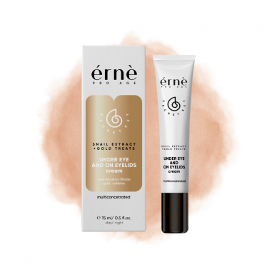 Paakių ir vokų kremas ERNE su sraigių mucinu SNAIL SECRETION FILTRATE + GOLD THREADS, 15 ml 1 Paakių ir vokų kremas ERNE su sraigių mucinu SNAIL SECRETION FILTRATE + GOLD THREADS, 15 ml 1