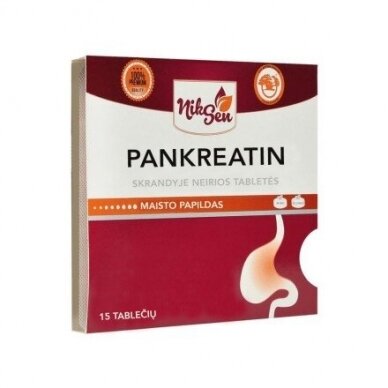 Pankreatin 200mg, 15 tablečių Pankreatin 200mg, 15 tablečių