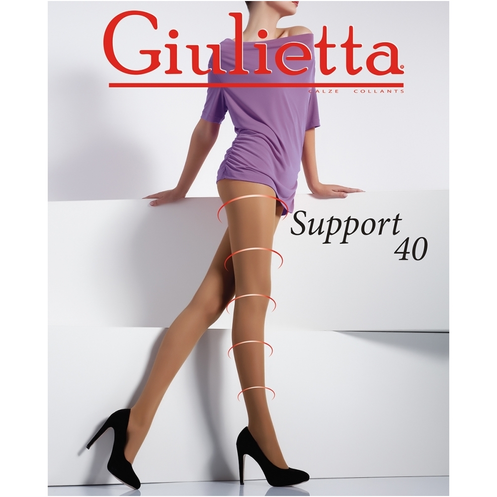 Pėdkelnės moterims GIULIETTA SUPPORT 40 DEN, CAPPUCCINO spalvos