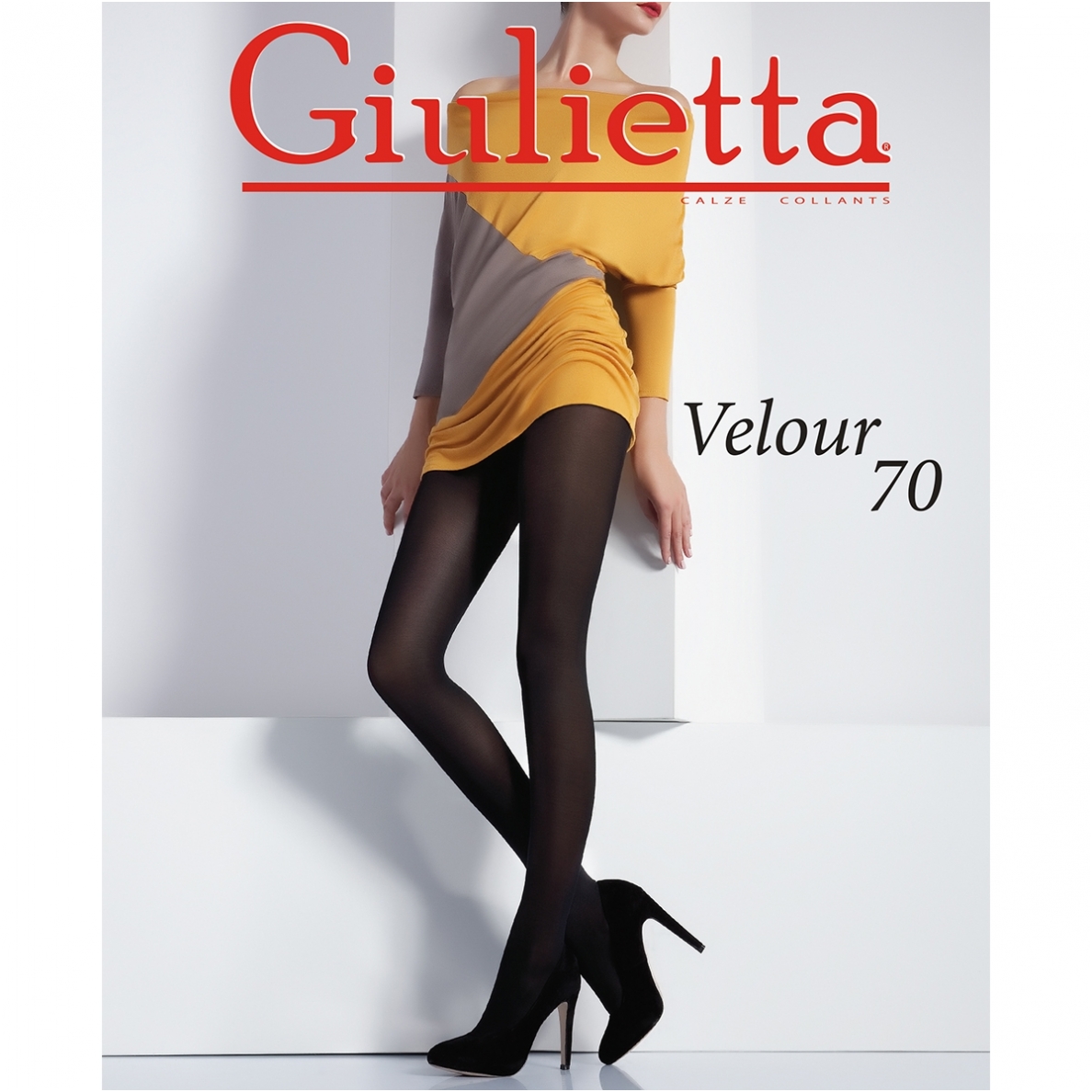 Pėdkelnės moterims GIULIETTA VELOUR 70 DEN, NERO spalvos Pėdkelnės moterims GIULIETTA VELOUR 70 DEN, NERO spalvos