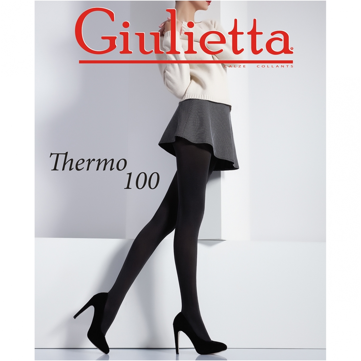 Pėdkelnės moterims GIULIETTA THERMO 100 DEN, NERO spalvos Pėdkelnės moterims GIULIETTA THERMO 100 DEN, NERO spalvos
