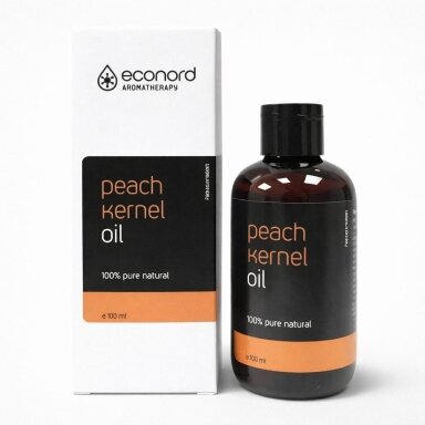 Persikų kauliukų aliejus Econord, 100ml Persikų kauliukų aliejus Econord, 100ml