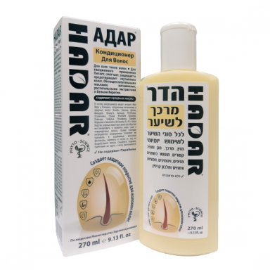 Plaukų kondicionierius su varnalėšos aliejumi Hadar, 270 ml Plaukų kondicionierius su varnalėšos aliejumi Hadar, 270 ml