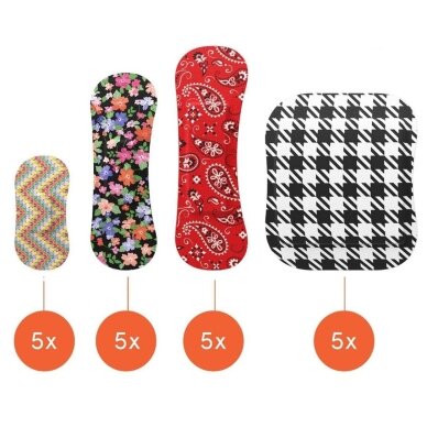 Pleistrai Wild Stripes Classic Sensitive Fashion, 20 vnt 1 Pleistrai Wild Stripes Classic Sensitive Fashion, 20 vnt 1