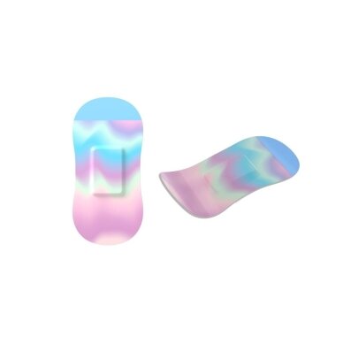 Pleistrai Wild Stripes Waterproof Secure Rainbow, 20 vnt 4 Pleistrai Wild Stripes Waterproof Secure Rainbow, 20 vnt 4