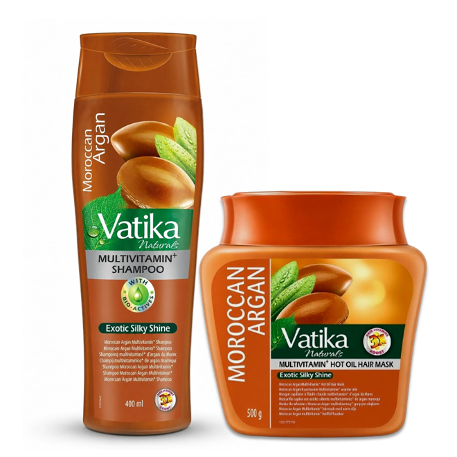 Plaukų priežiūros rinkinys Vatika Moroccan Argan: šampūnas ir kaukė, 1 kompl. 1