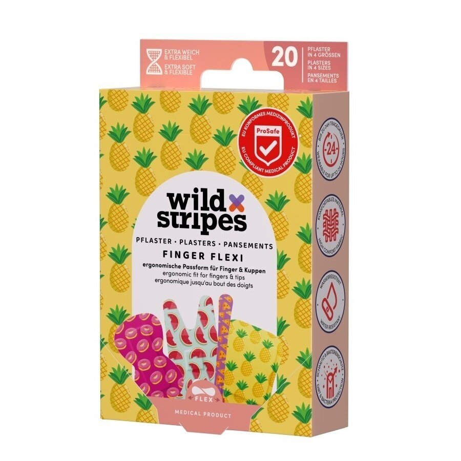 Pleistrai Wild Stripes Finger Flexi Food, 20 vnt