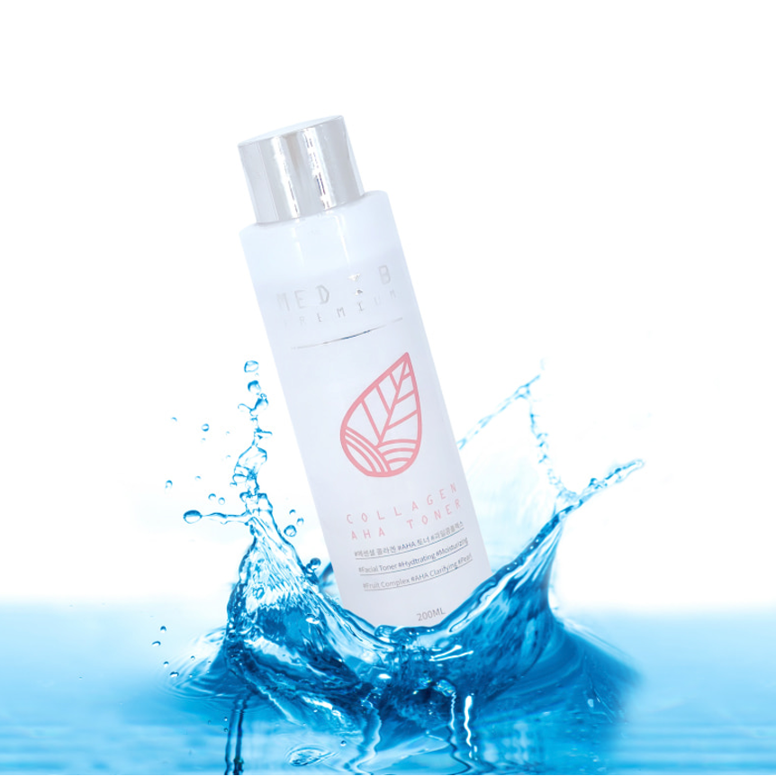 Premium tonikas su kolagenu ir AHA rūgštimis MedB, 200 ml 2