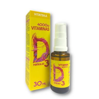 Purškiamas vitaminas D3 4000 TV Purškiamas vitaminas D3 4000 TV