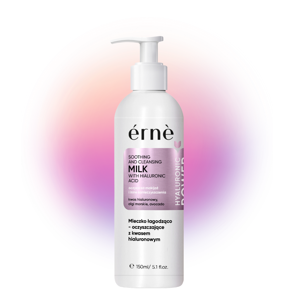 Raminamasis, valomasis pienelis su hialurono rūgštimi ERNE, 150 ml. 1 Raminamasis, valomasis pienelis su hialurono rūgštimi ERNE, 150 ml. 1