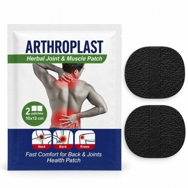 Rinkinys iš 3 vnt: Arthroplast pleistrai Herbal Joint & Muscle Patch, 10 × 12 cm, 2 vnt. 1