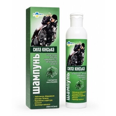 Šampūnas dažytiems ir sruogelėmis šviesintiems plaukams Horse Power, 250 ml Šampūnas dažytiems ir sruogelėmis šviesintiems plaukams Horse Power, 250 ml