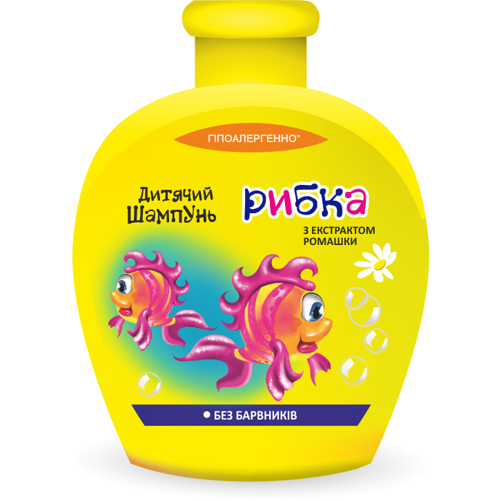 Šampūnas vaikams su ramunėlių ekstraktu Chisto-Chisto, Žuvytė, 270 ml.