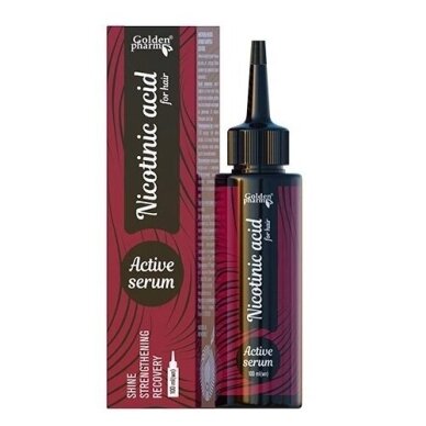 Serumas plaukams Golden Pharm Nikotino rūgštis, 100 ml Serumas plaukams Golden Pharm Nikotino rūgštis, 100 ml