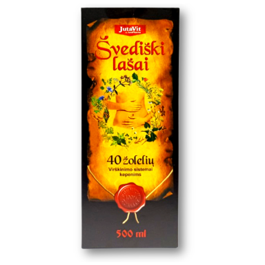 Švediški lašai su 40 žolelių ekstraktais, 500 ml Švediški lašai su 40 žolelių ekstraktais, 500 ml