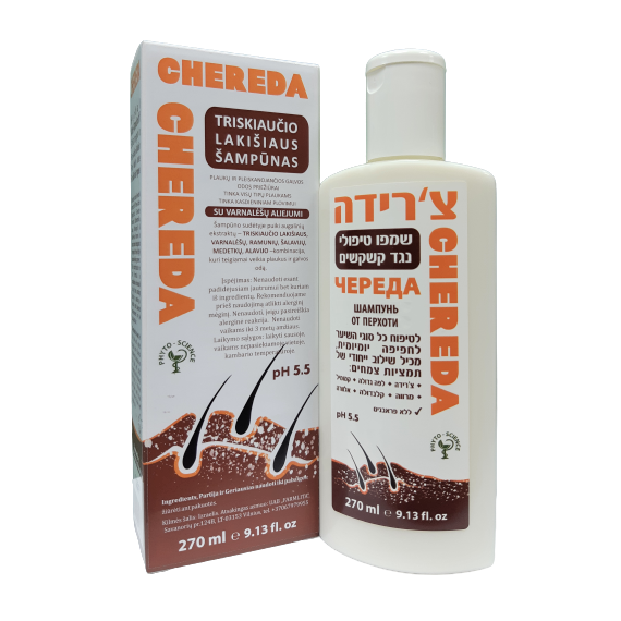 Triskiaučio Lakišiaus šampūnas Chereda, 270ml